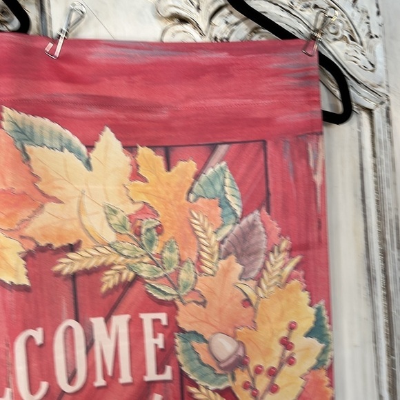 Welcome The New Season Decorative Welcome Fall Flag/Wall Hanging - Picture 3 of 7